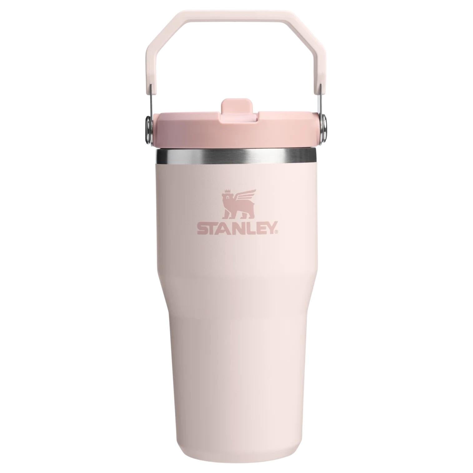 Thermoflasche ICEFLOW FLIP STRAW TUMBLER 0.6 L - Rose Quartz - Rosa