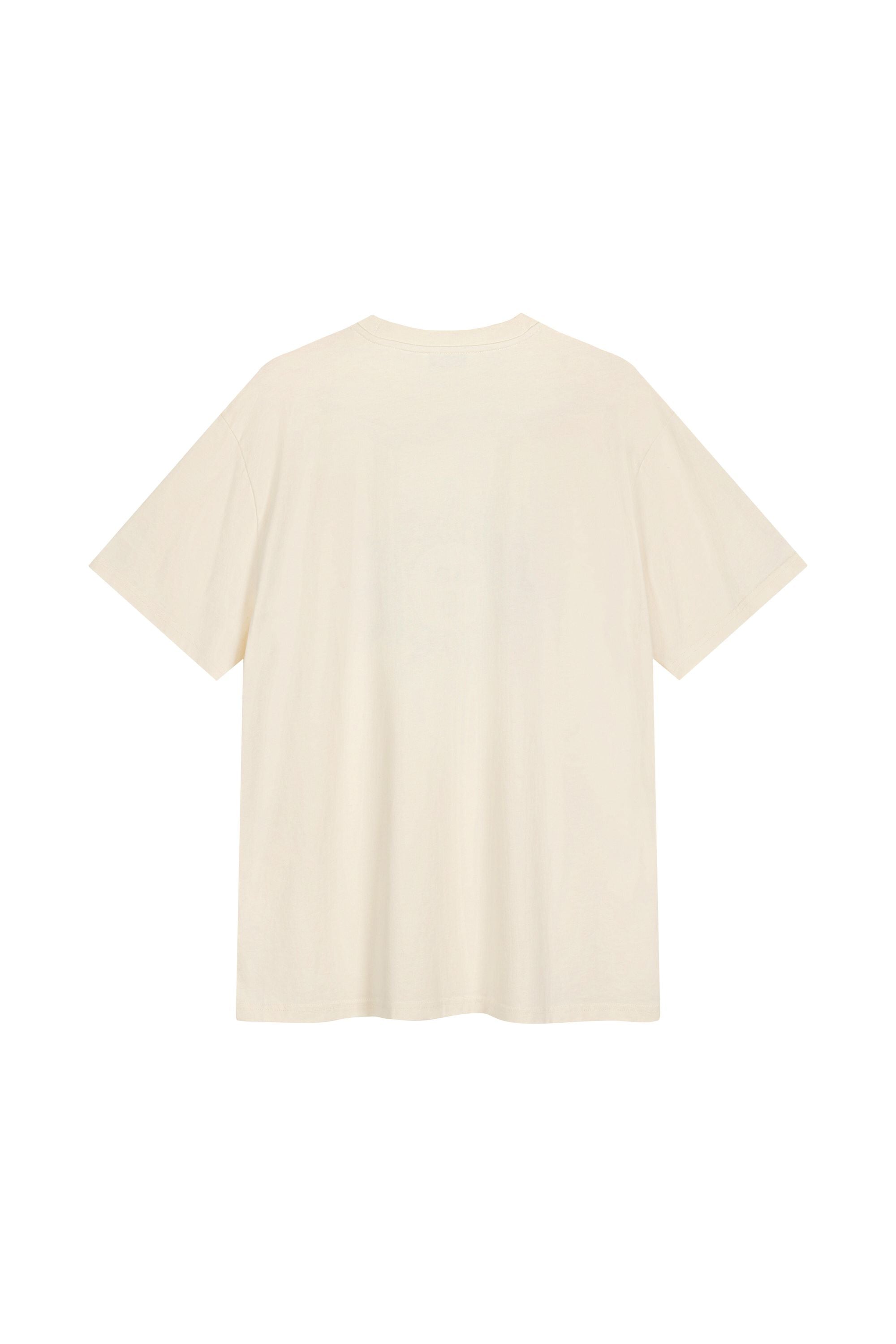 T-Shirt aus Baumwolle - Soft Sand - Creme