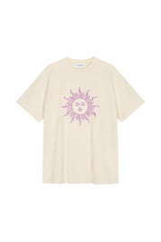 T-Shirt aus Baumwolle - Soft Sand - Creme