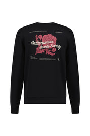 Sweatshirt aus Baumwolle - 100100 Black - Schwarz