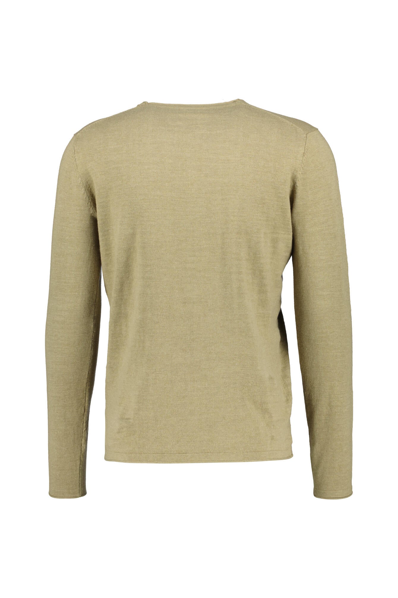 Langarmshirt aus Baumwolle - 587 Sage Green Melange - Grün