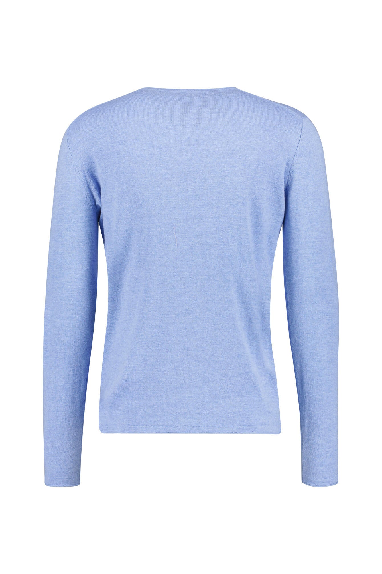 Langarmshirt aus Baumwolle - 832 Clear Blue Melange - Blau