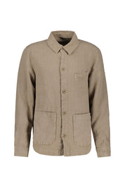 Overshirt aus Leinen - Taupe - Braun
