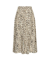 A-Linienrock Midi aus Viskose - Oatmeal - Beige