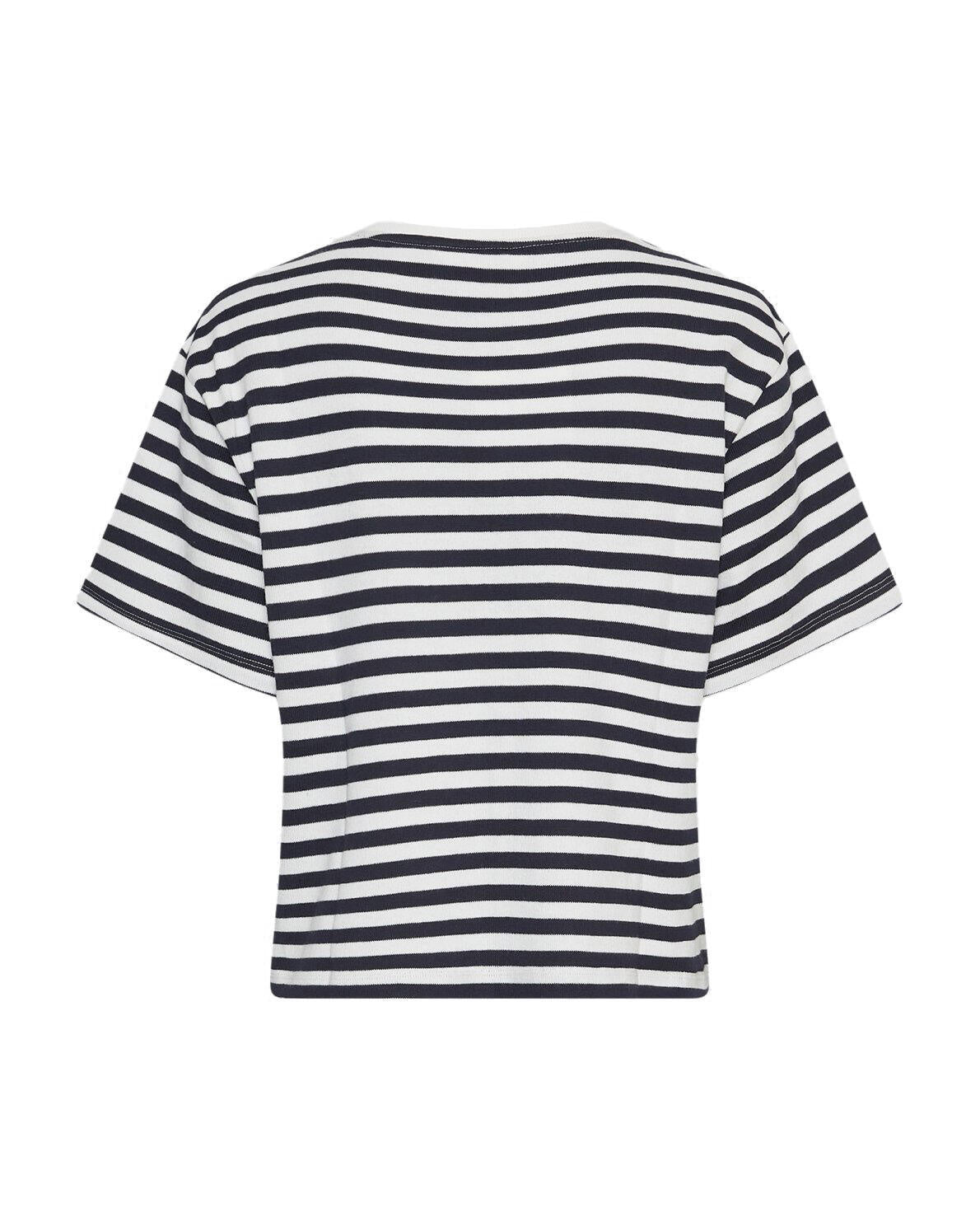 Strick-T-Shirt aus Baumwolle - Ice/Sky - Blau | Weiß