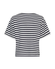 Strick-T-Shirt aus Baumwolle - Ice/Sky - Blau | Weiß