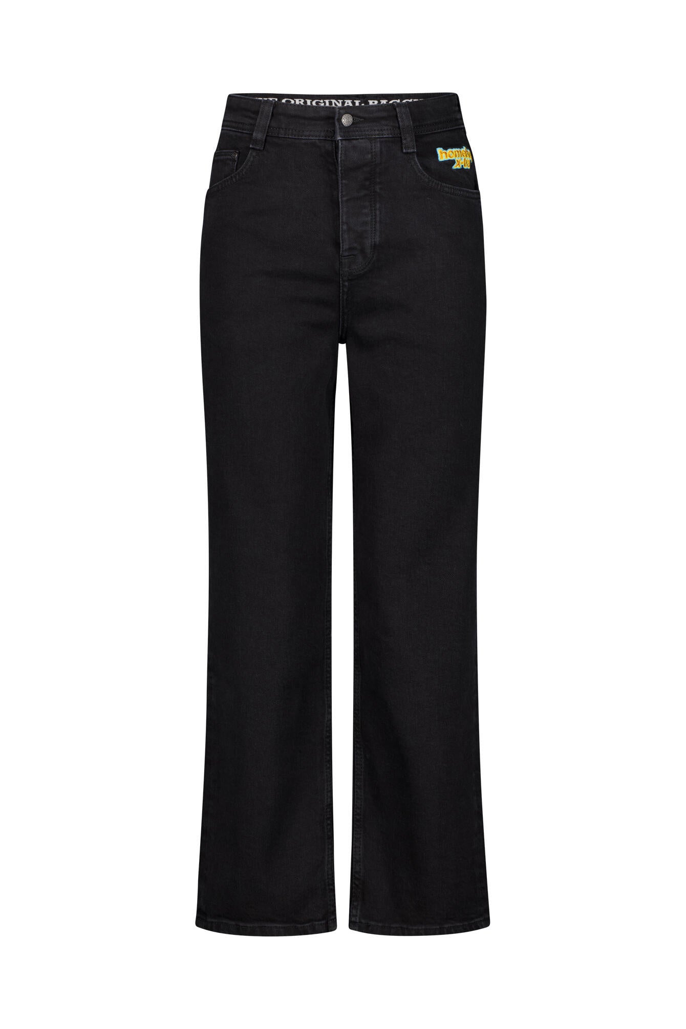 Jeans Baggy - Washed Black - Schwarz