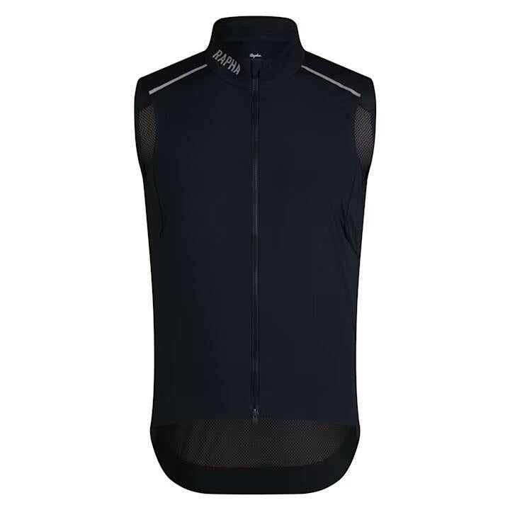 Fahrradtrikot PRO TEAM GILET II - Black Silver - Schwarz