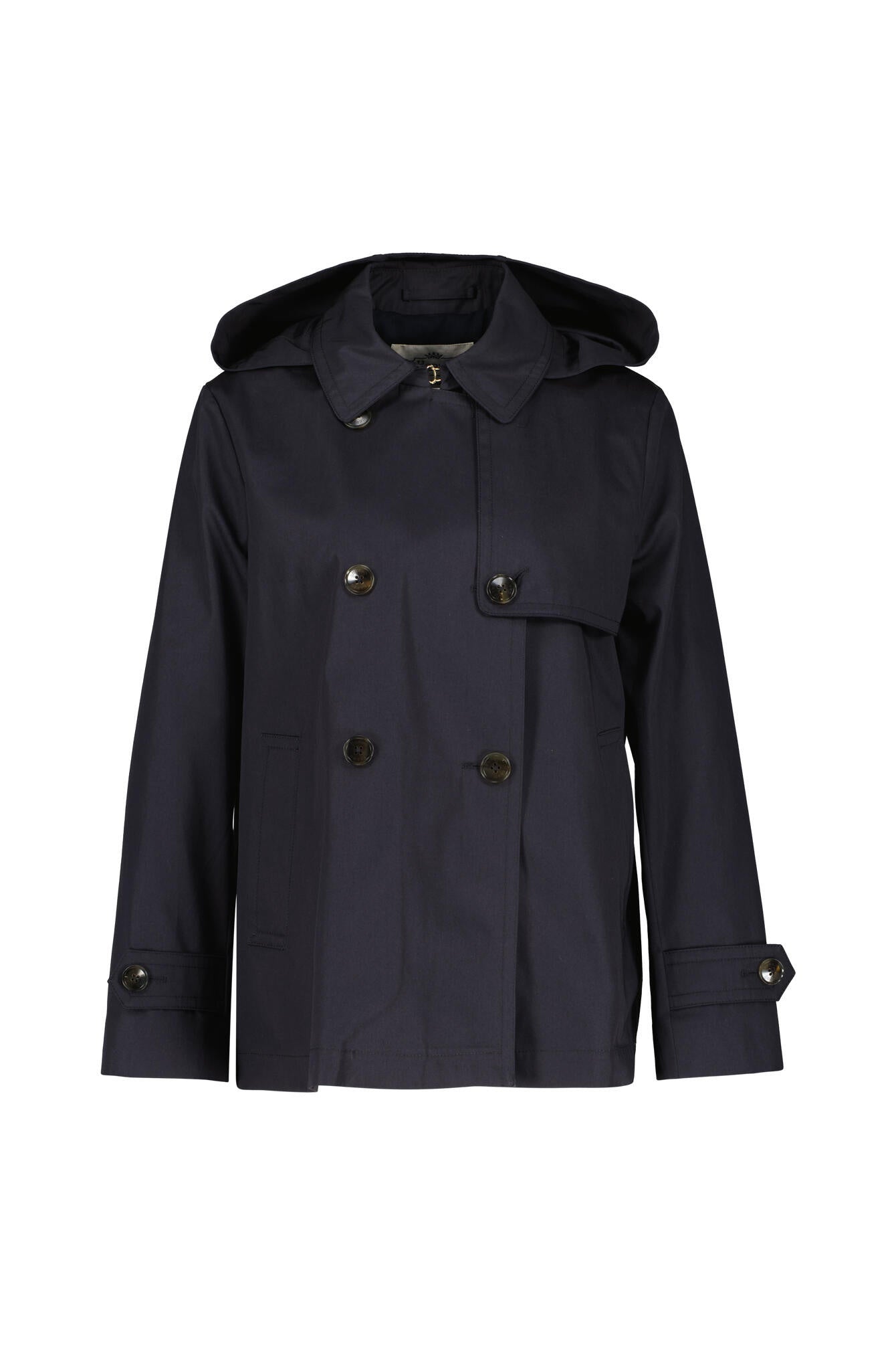 Trenchcoat mit abnehmbarer Kapuze - 9200 Blue Navy - Blau