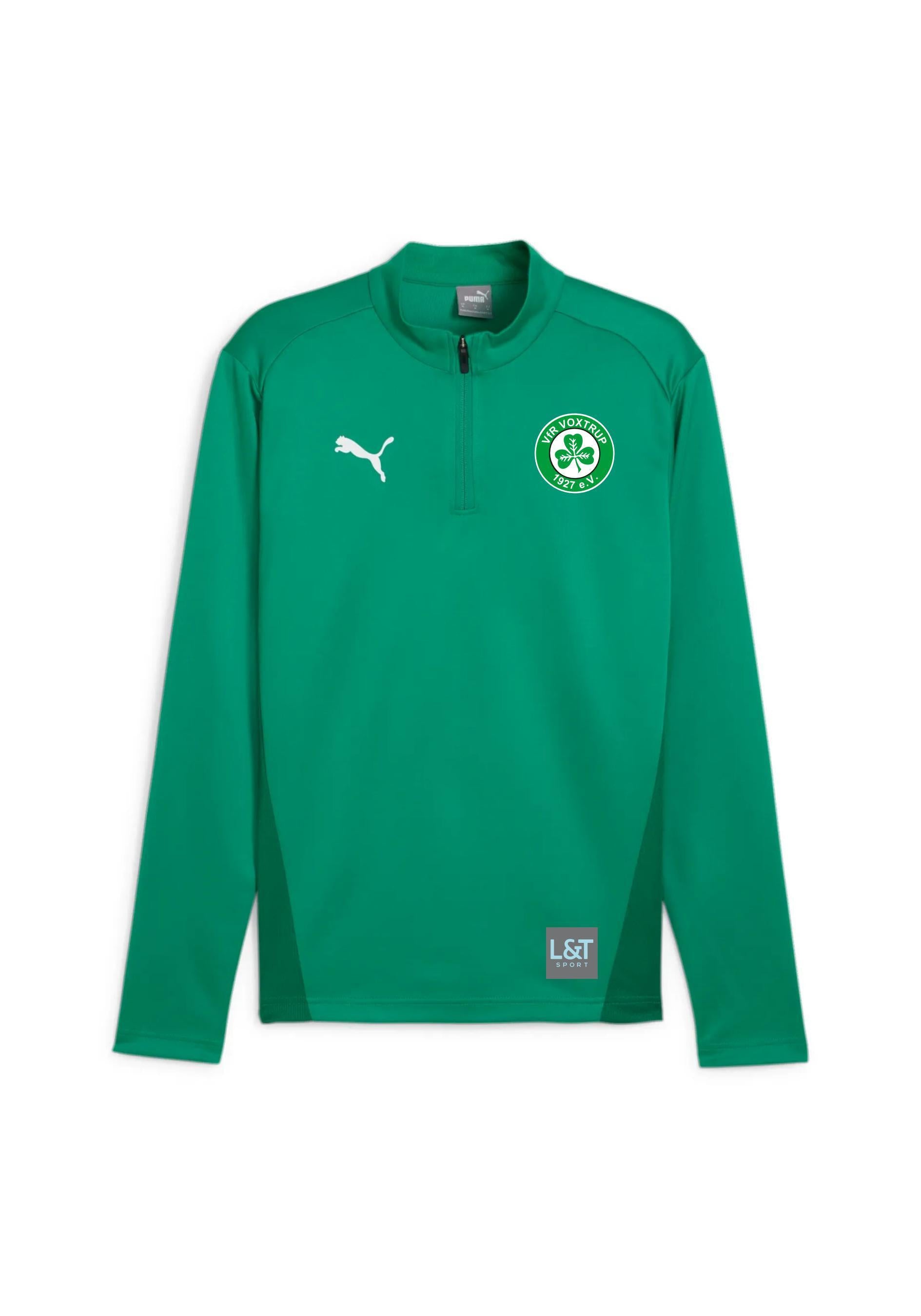Herren VFR Voxtrup Zip Top - 005-Sport Green-PUMA White-Pow - Grün
