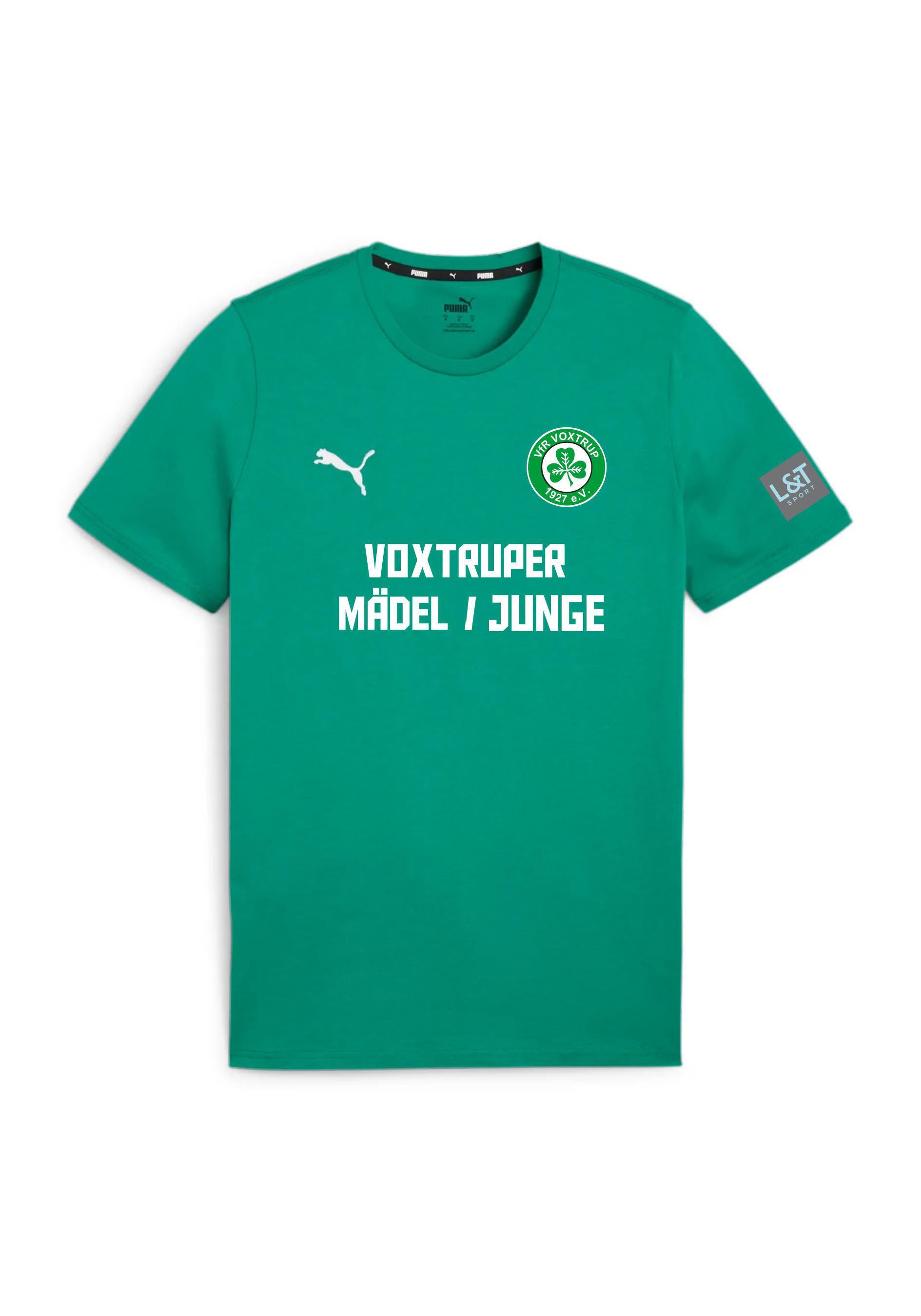 Kinder VFR Voxtrup Fanshirt Voxtrup - 005-SPORT GREEN-PUMA WHITE - Grün