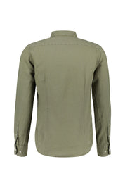 Leinenhemd Slim Fit - Olive Green - Grün