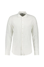Leinenhemd Slim Fit - White - Weiß