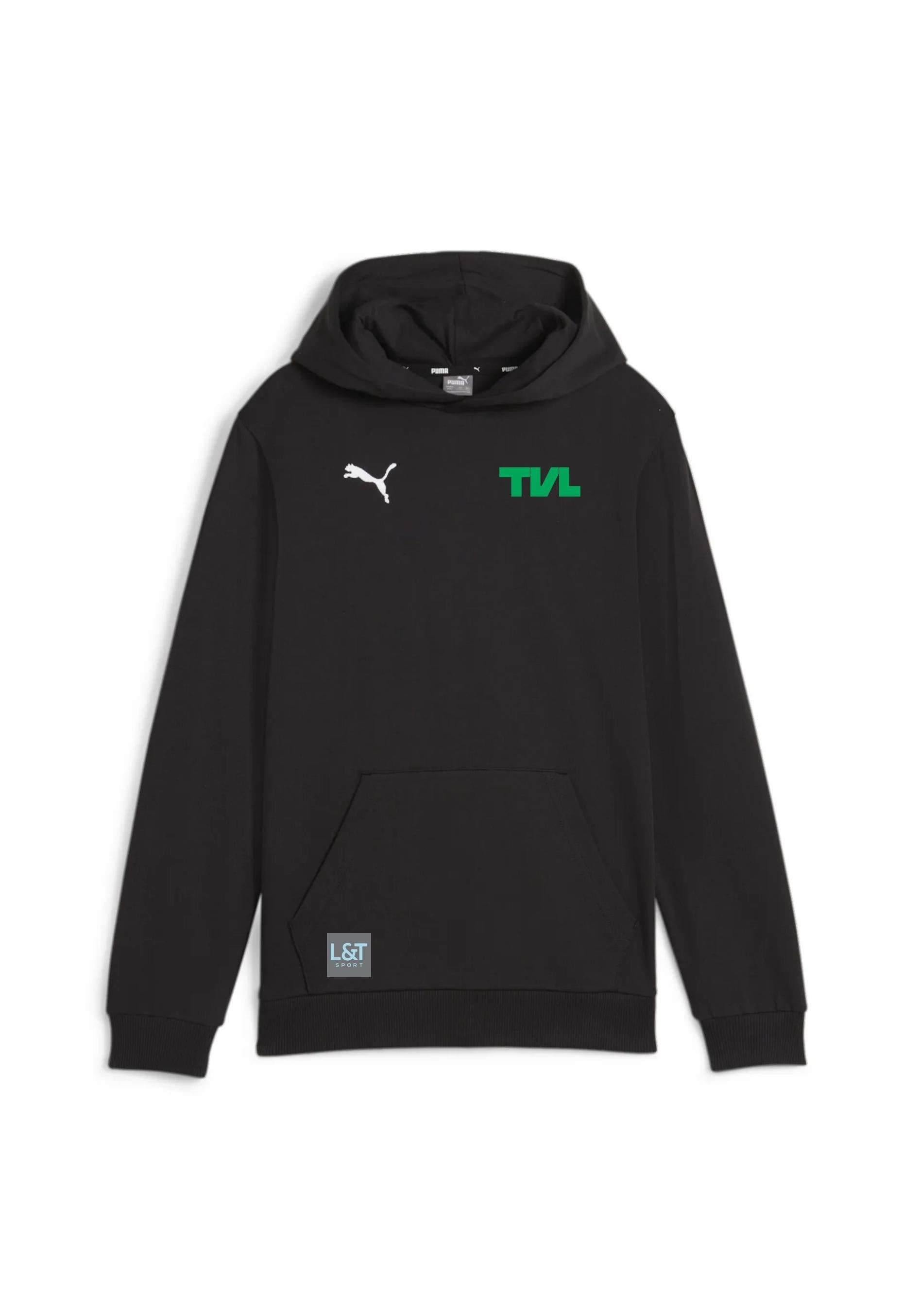 Kinder TV Lengerich Hoody - 003-PUMA BLACK-PUMA WHITE - Schwarz