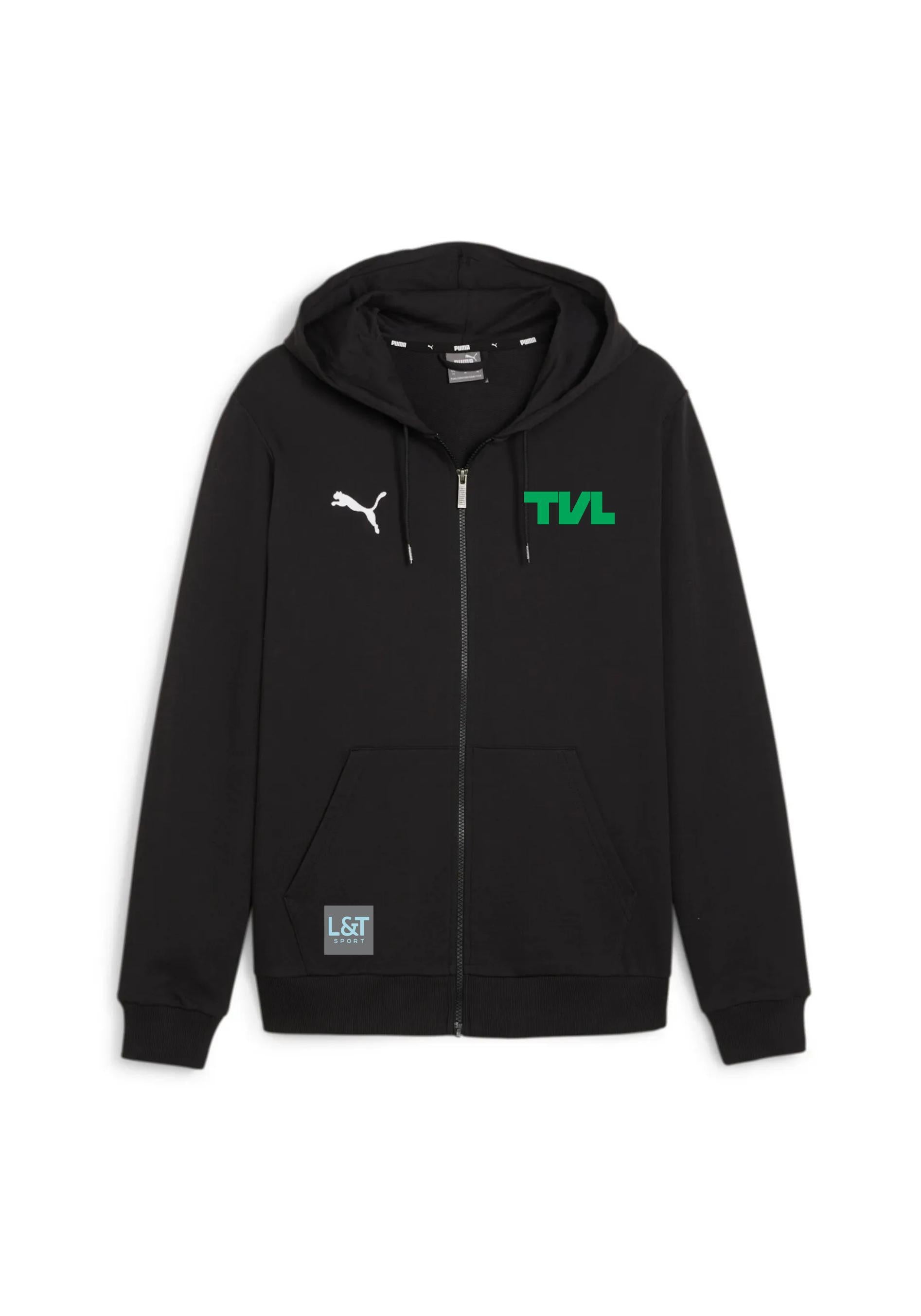 Herren TV Lengerich Zipsweat - 003-PUMA Black-PUMA White - Schwarz