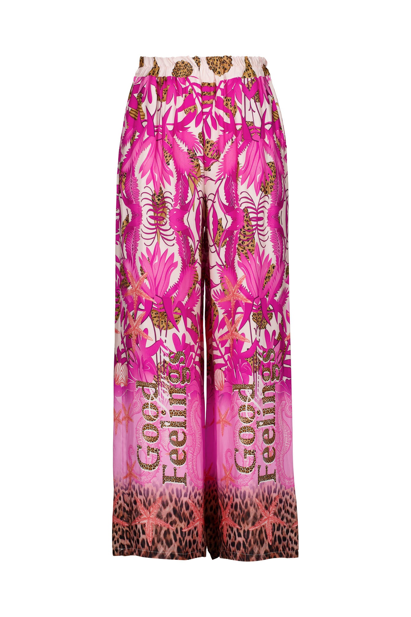 Hose Loose Fit aus Viskose-Satin - 5 Pink - Pink