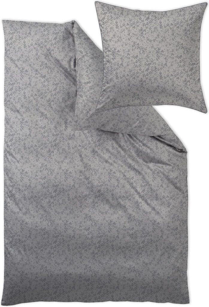 Mako-Brokat-Damast-Bettwäsche NORA - 1147 Graugold - Grau