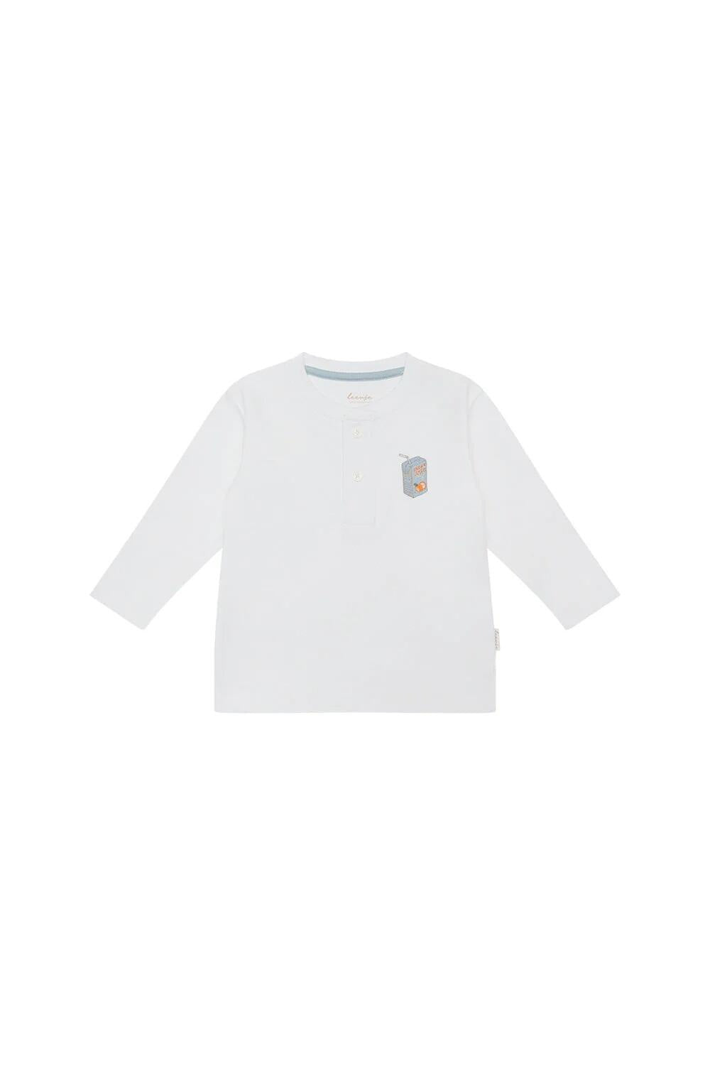 Langarmshirt aus Bio-Baumwolle - White - Weiß