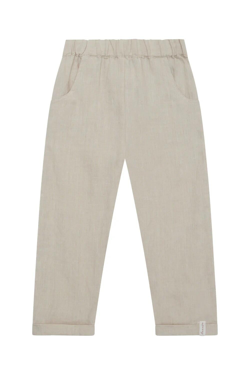 Leinenhose - Sand - Beige