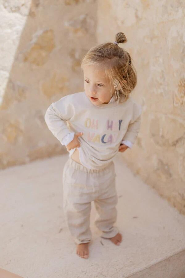 Leinenhose - Sand - Beige