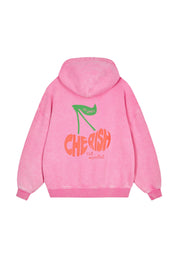 Sweathoodie Oversized aus Baumwollmix - Fuchsia Acid - Rosa