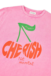 T-Shirt aus Baumwolle - Fuchsia Acid - Rosa