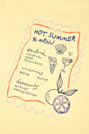 T-Shirt Oversized aus Baumwolle - Menu Lem - Gelb