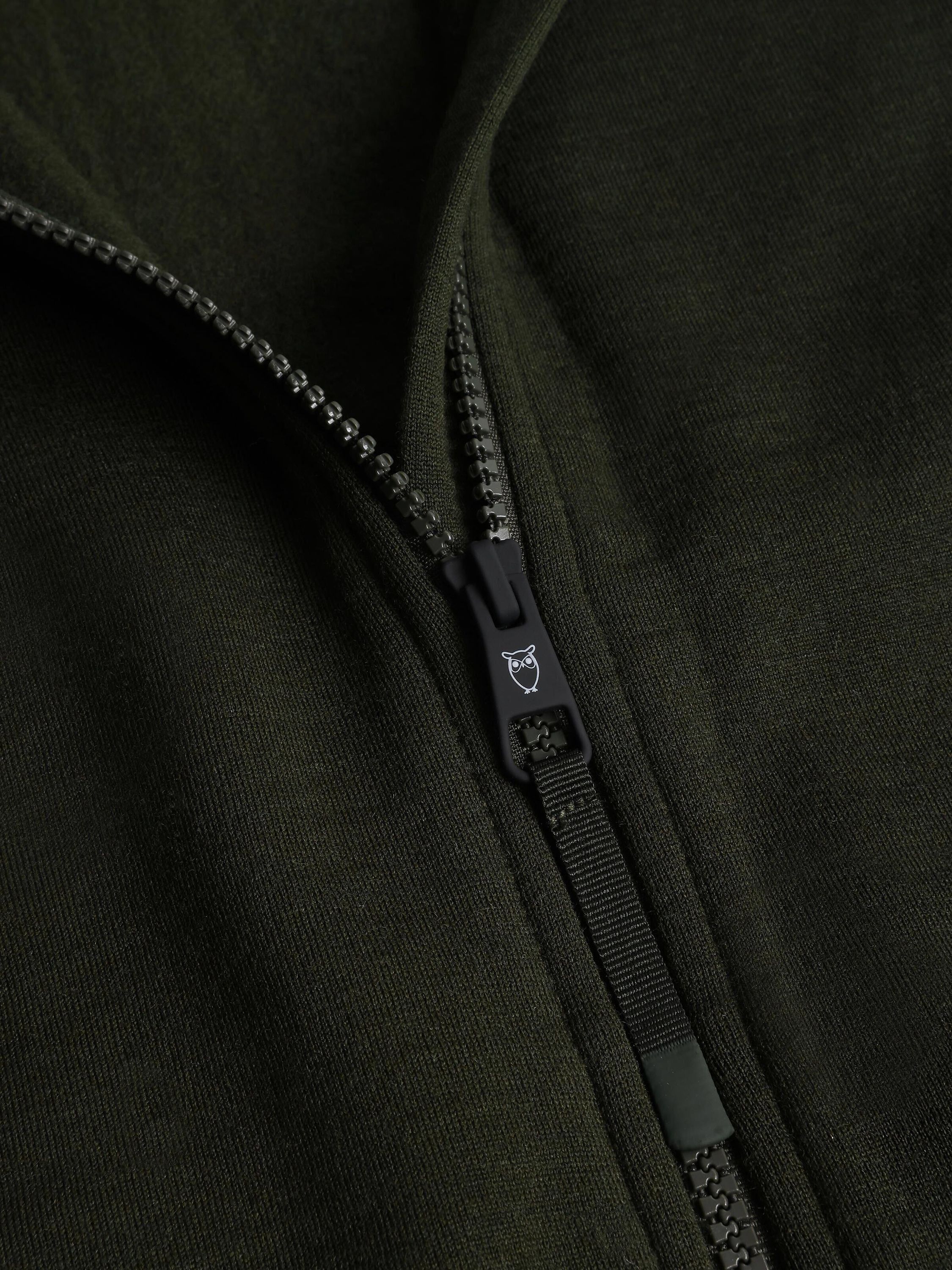 Fleecejacke Comfort Fit aus Merinowolle - 1090 forrest Night - Grün