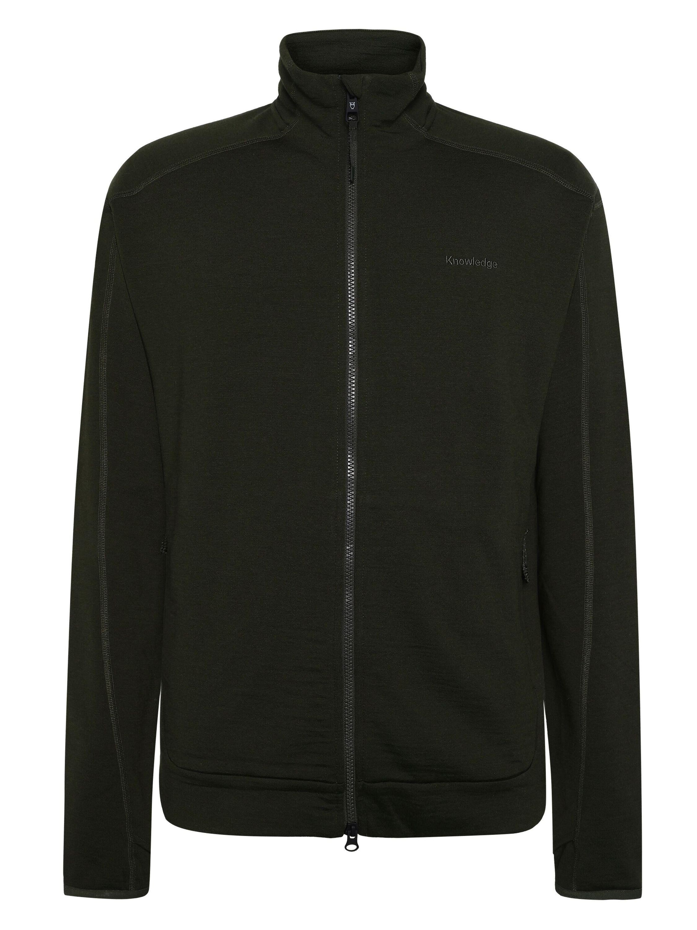 Fleecejacke Comfort Fit aus Merinowolle - 1090 forrest Night - Grün