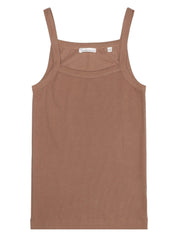 Top aus Rippstrick - 1019 Tuffet - Braun