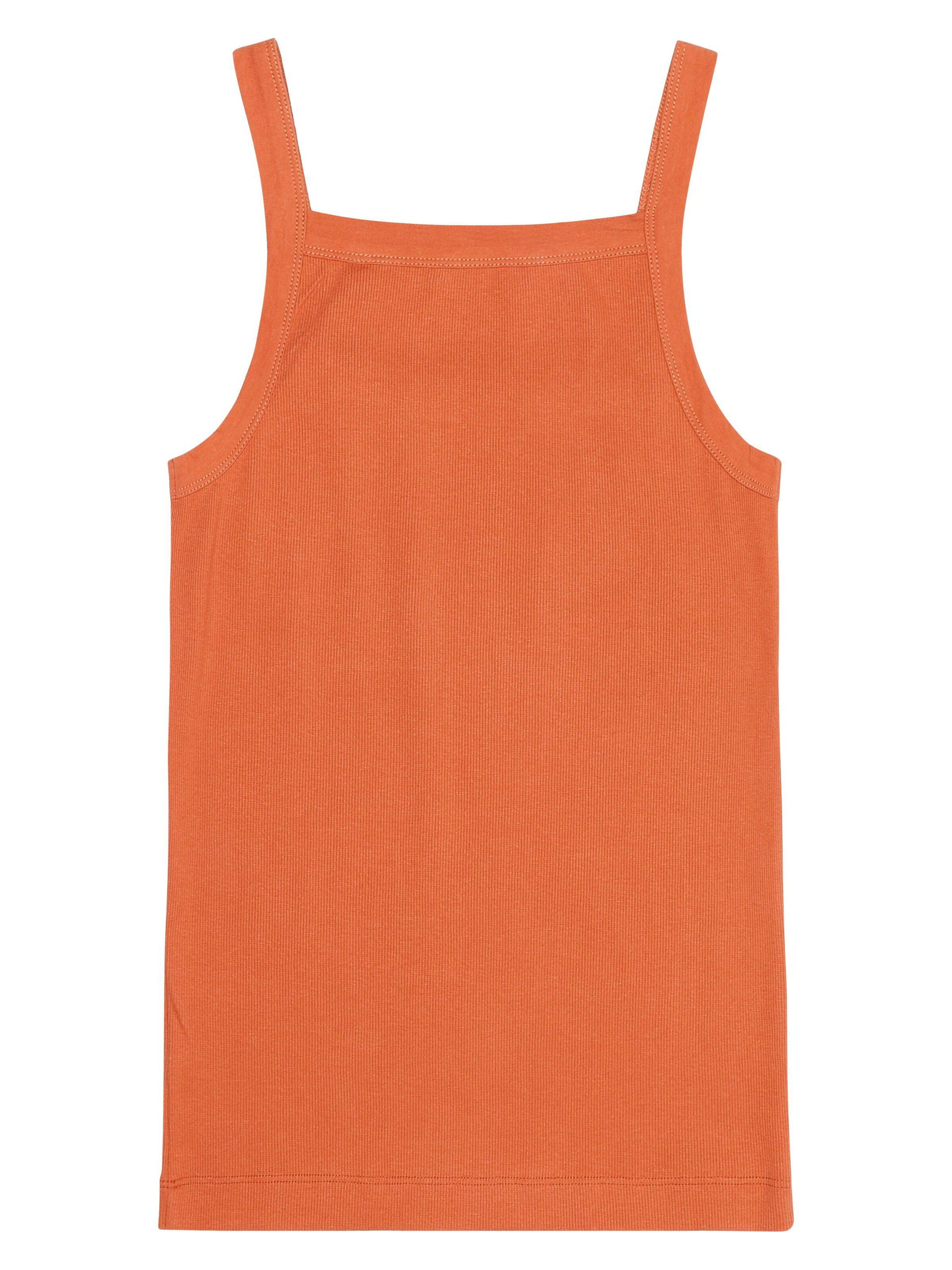 Top aus Rippstrick - 1481 Langoustino - Orange