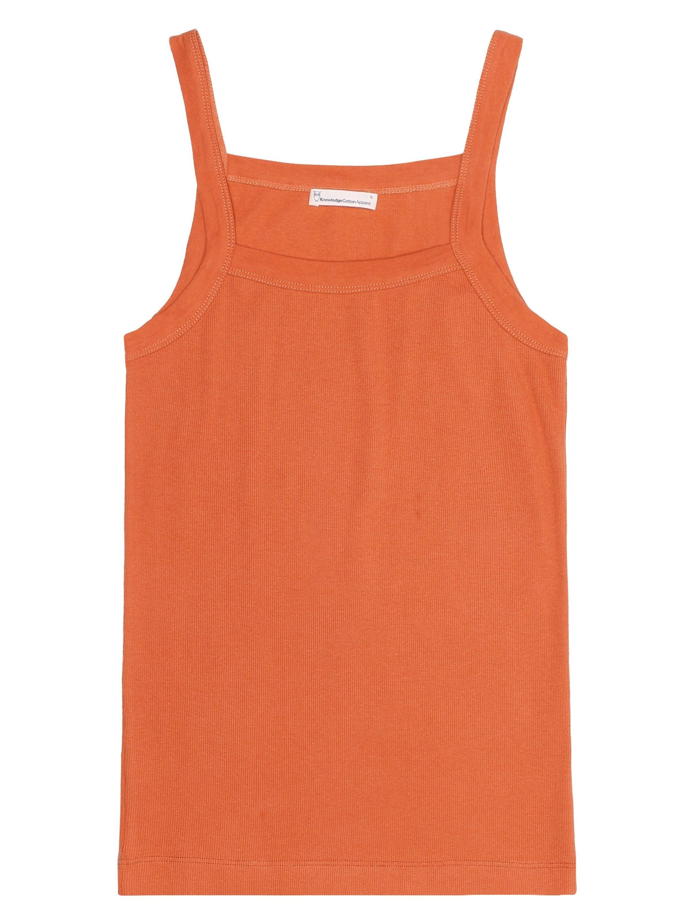 Top aus Rippstrick - 1481 Langoustino - Orange
