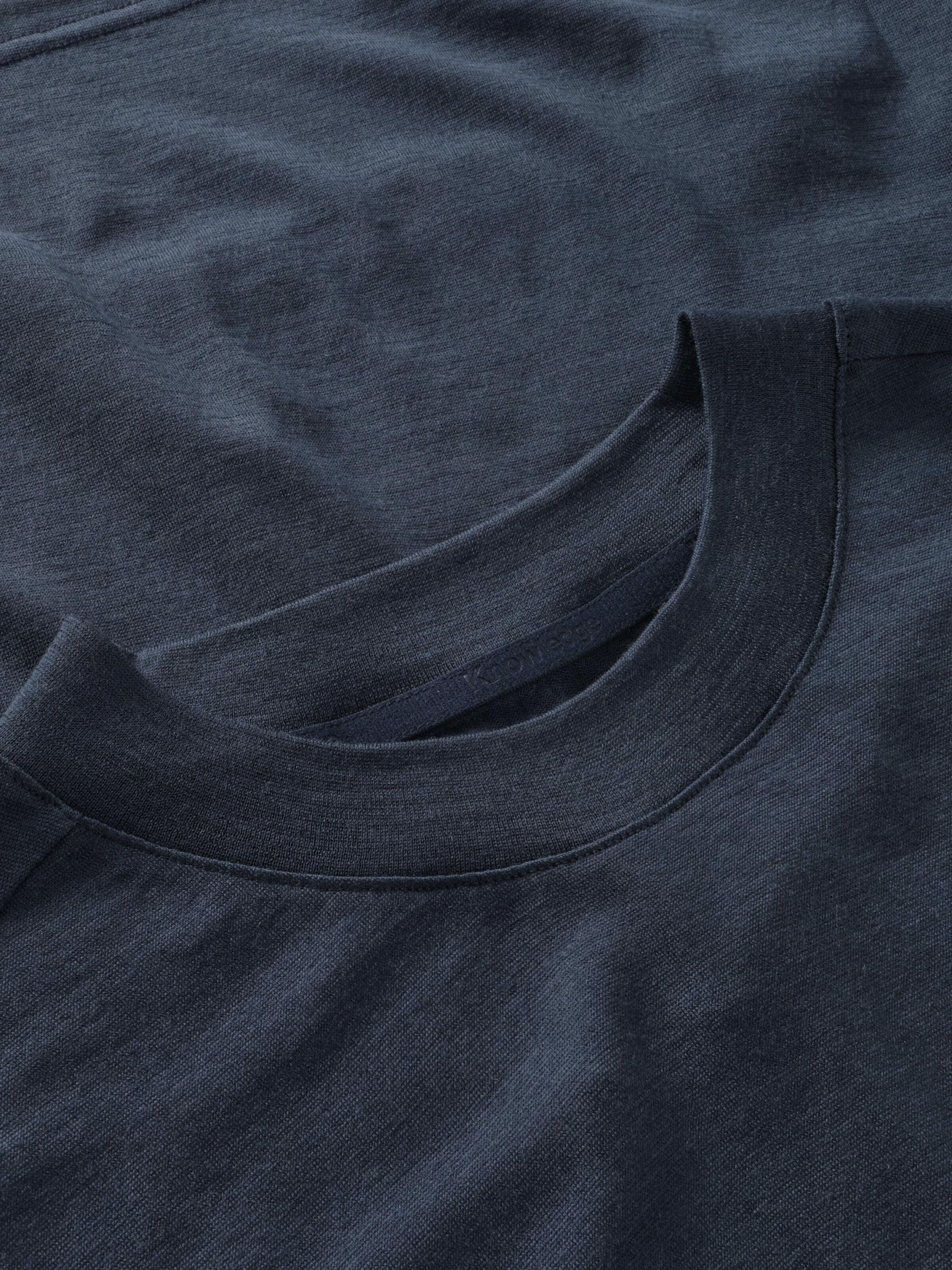 T-Shirt aus Merinowolle - 1001 Total Eclipse - Blau