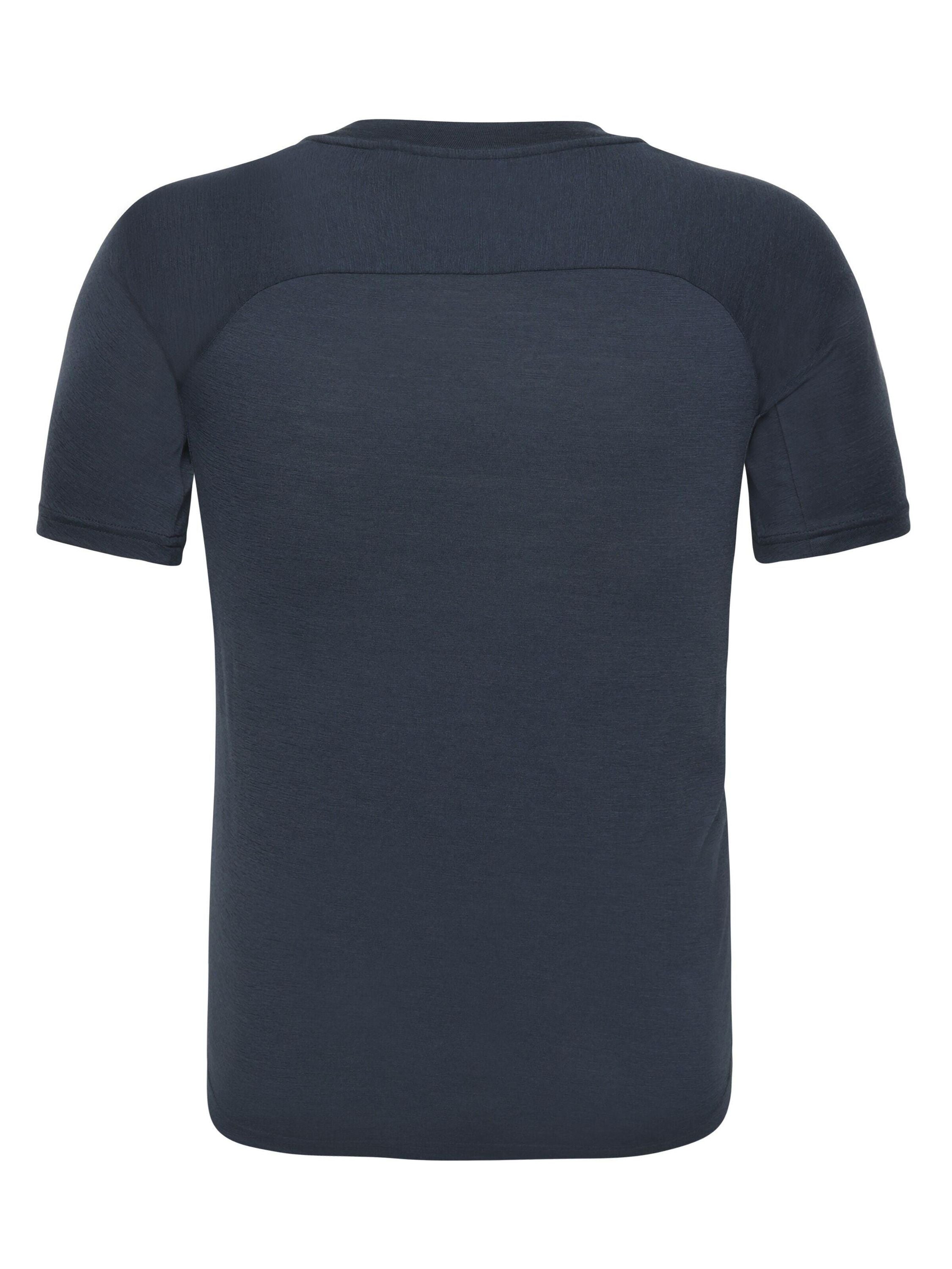 T-Shirt aus Merinowolle - 1001 Total Eclipse - Blau