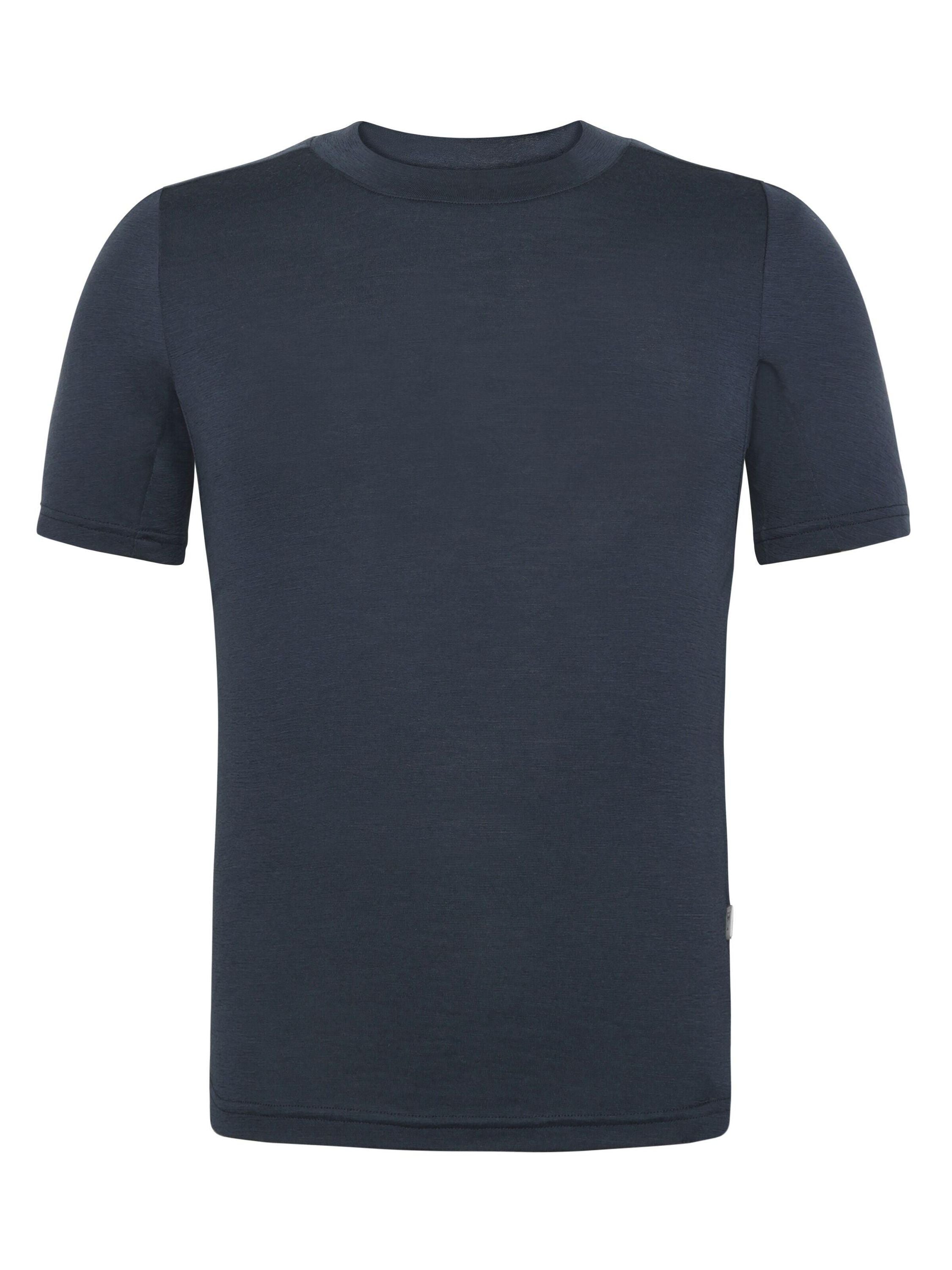 T-Shirt aus Merinowolle - 1001 Total Eclipse - Blau