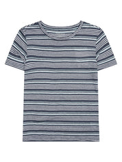 T-Shirt aus Baumwolle - 8021 Blue - Blau