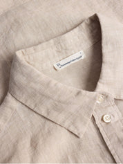 Leinenbluse Loose Fit - 1449 Yarndyed/Gray - Beige