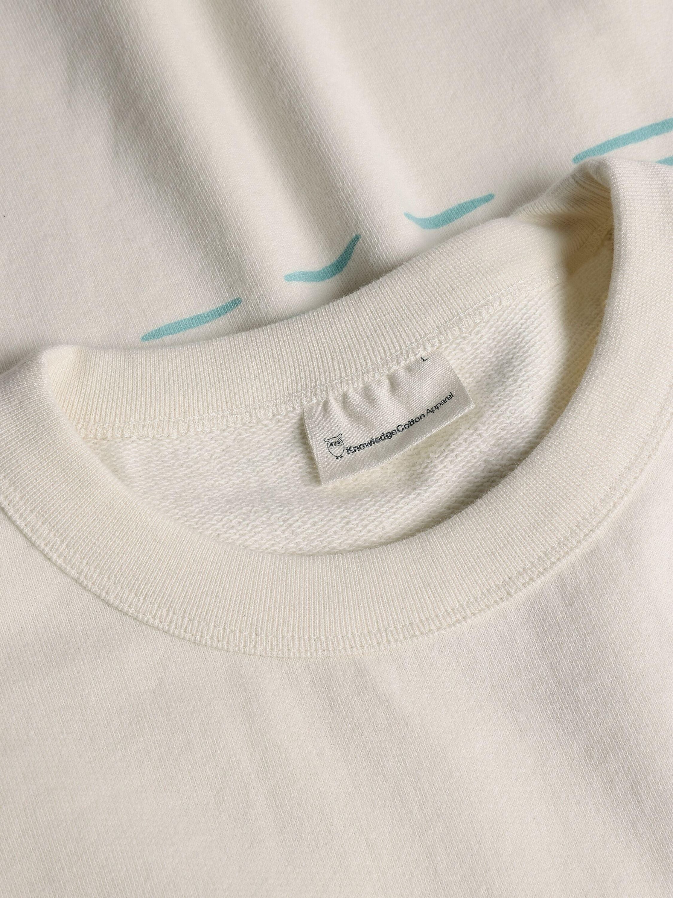 Sweatshirt Loose Fit aus Baumwolle - 1387 Egret - Creme