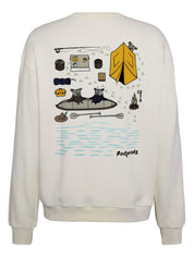 Sweatshirt Loose Fit aus Baumwolle - 1387 Egret - Creme