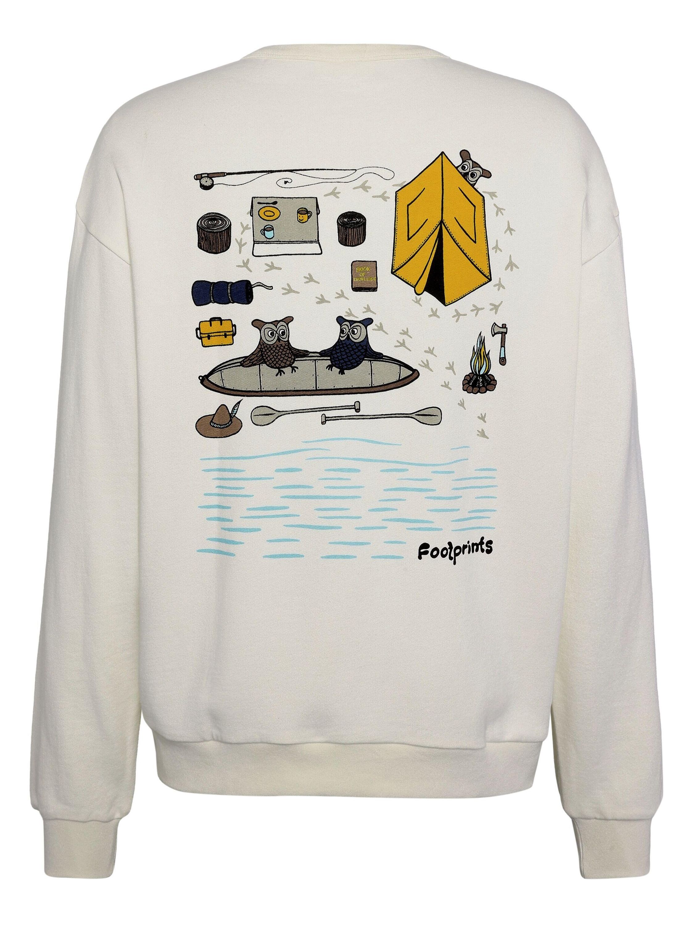 Sweatshirt Loose Fit aus Baumwolle - 1387 Egret - Creme