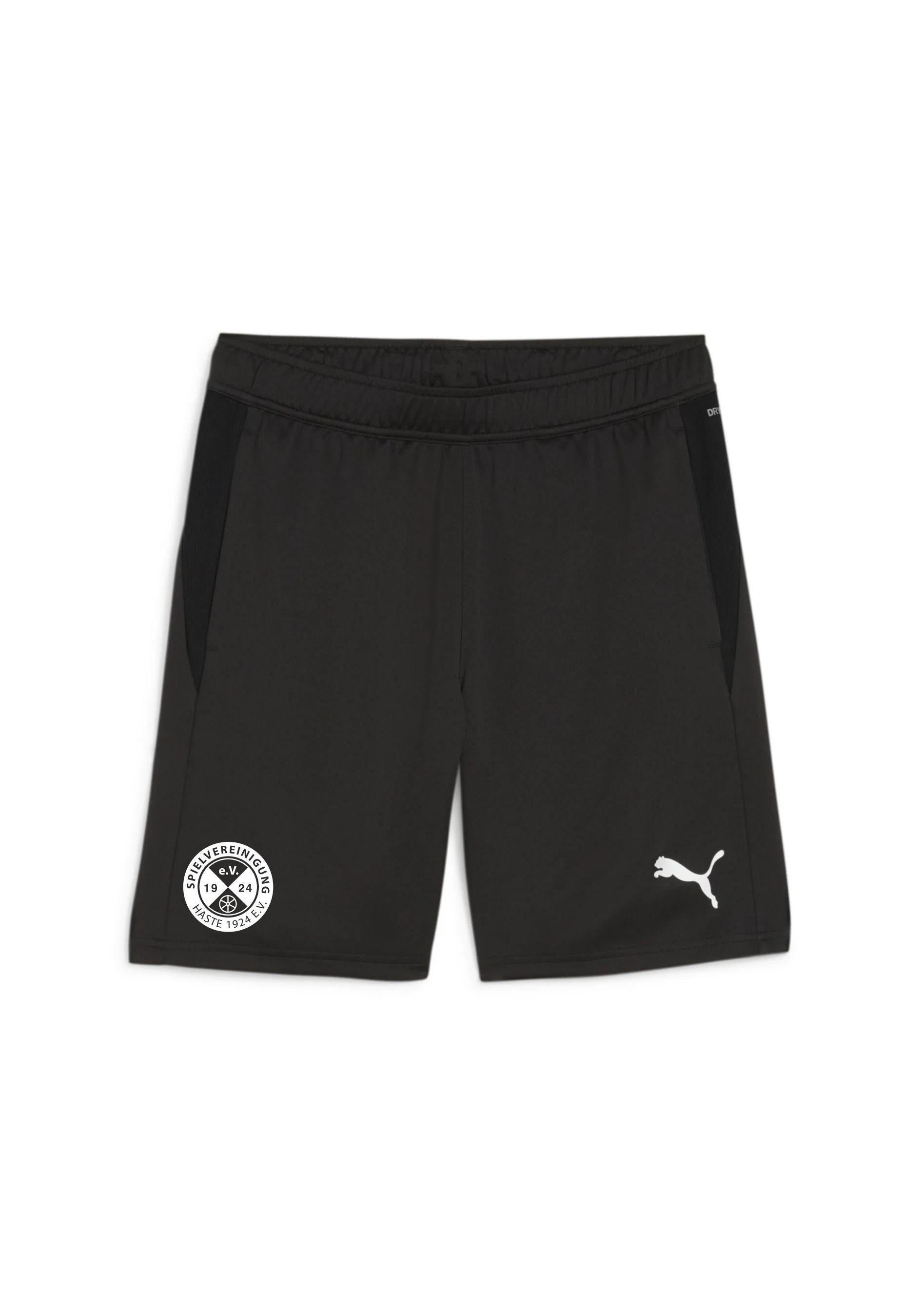 Kinder SPVG Haste Shorts - 003-PUMA Black-PUMA White-Flat - Schwarz