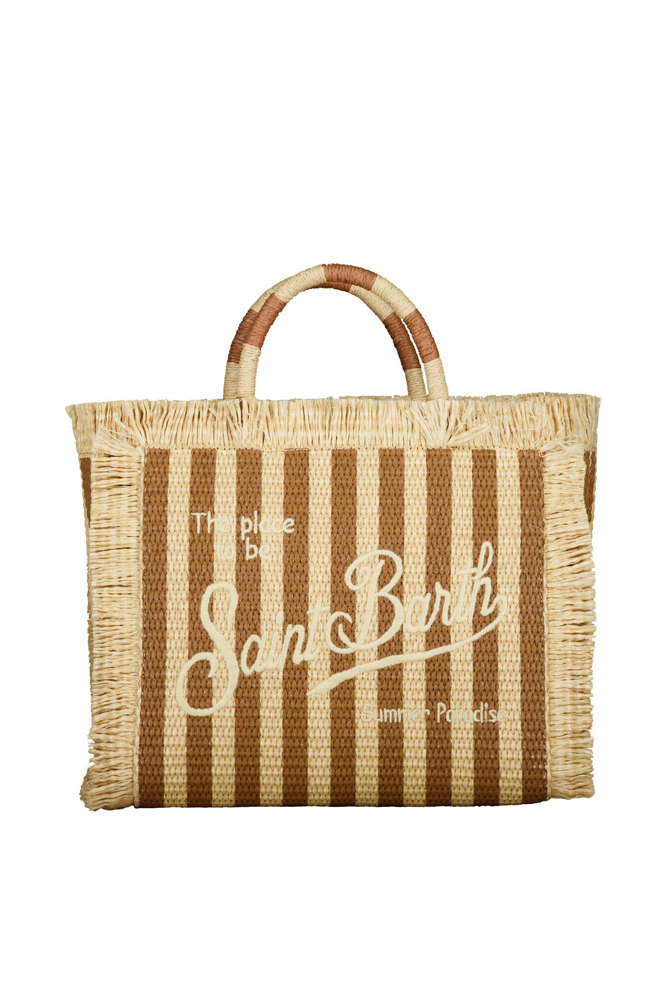 Colette-Handtasche mit Streifenprint - Stripes 18 EMB - Beige