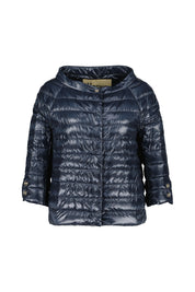 Daunenjacke mit U-Boot-Ausschnitt - 9200 - Blau