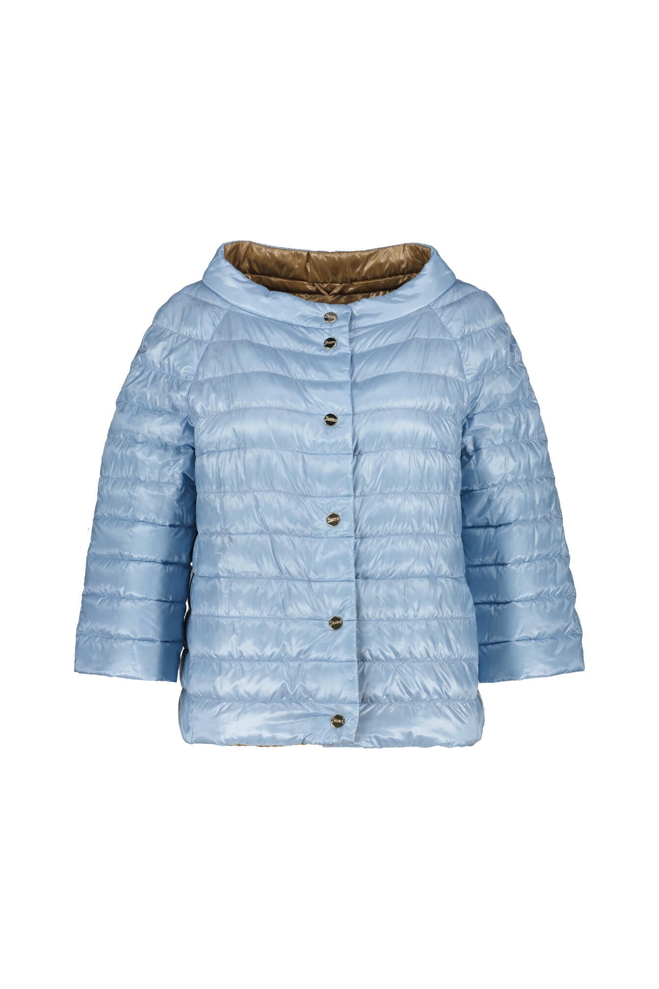 Daunenjacke mit U-Boot-Ausschnitt - 9021 - Blau