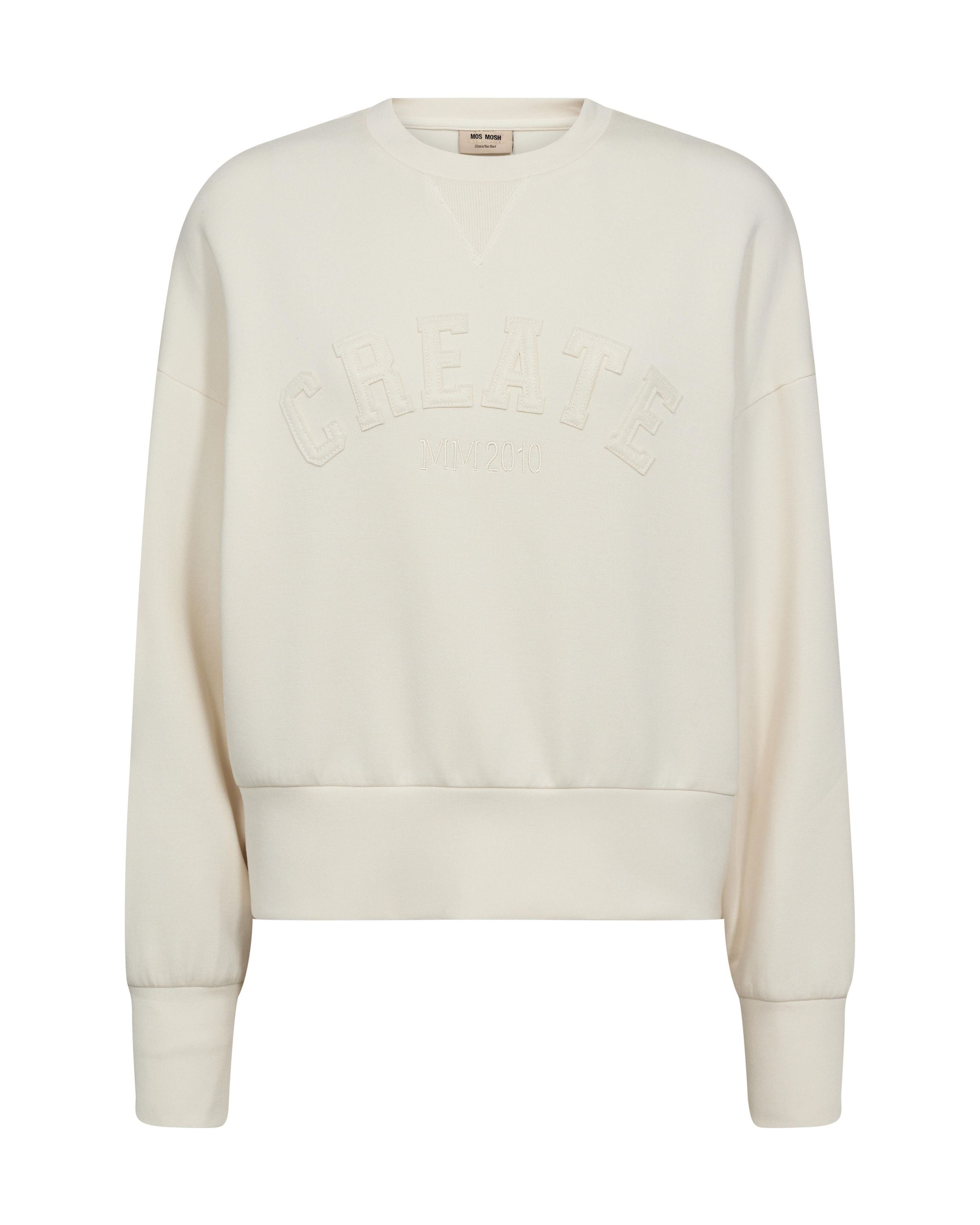 Sweatshirt aus Viskosemix - 180 Ecru - Creme