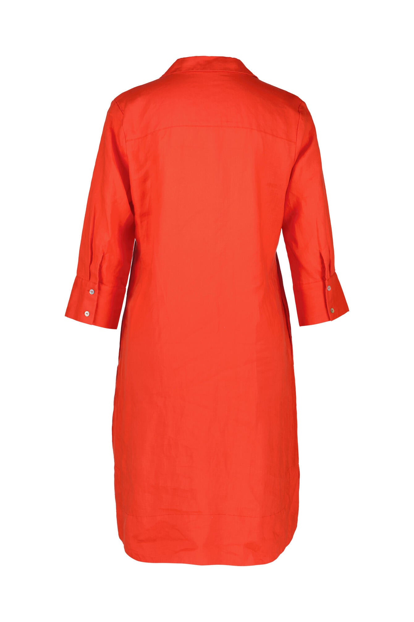 Leinenkleid Midi - Red - Rot