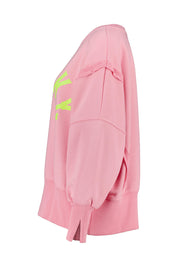 Sweatshirt aus Baumwolle - 17 Rose - Pink