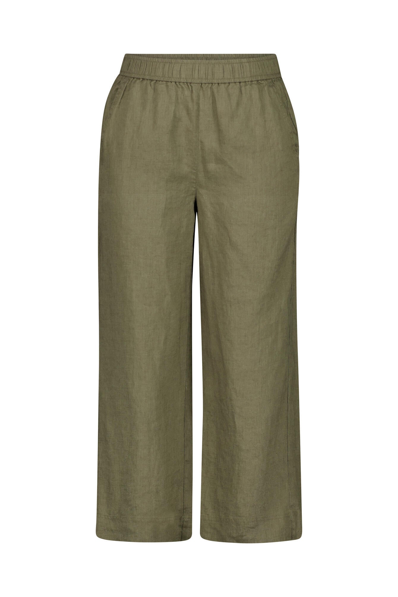 Leinenhose Relaxed Fit - Khaki - Khaki