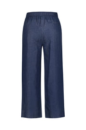 Leinenhose Relaxed Fit - Navy - Blau