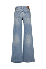 Jeans HUGH Wide Leg - Washed Blue - Blau